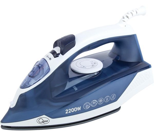  Quest 34140 Steam Iron - Blue & White 