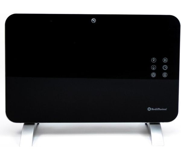  Rediffusion Red1000gb Smart Panel Heater - Black 