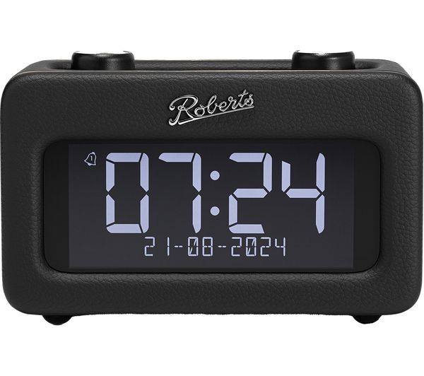  Roberts Revival Rest Dab+/fm Bluetooth Retro Clock Radio - Black 
