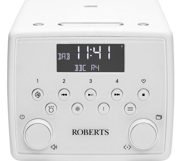  Roberts Sound 49 Dab+ / Fm Bluetooth Clock Radio - White 