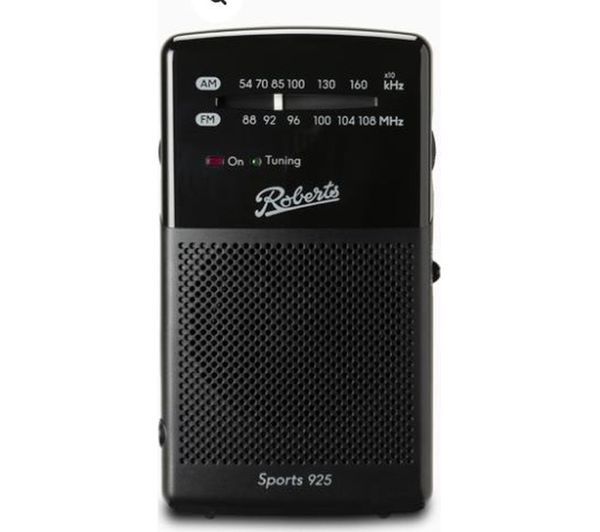  Roberts Sports 925 Portable Am/fm Radio - Black 