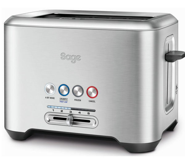  Sage A Bit More 2-slice Toaster - Silver 