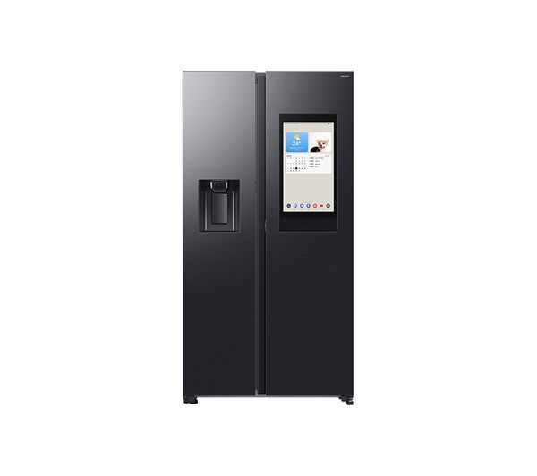  Samsung Bespoke Ai Family Hub Rs90f66befeu American-style Smart Fridge Freezer With On-device Bixby - Black 