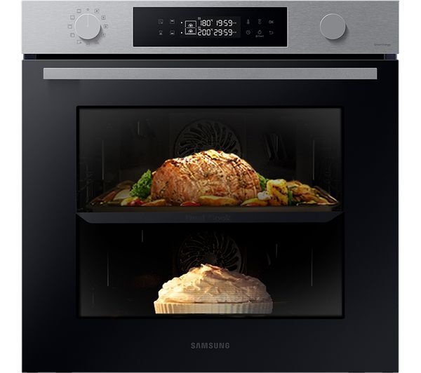  Samsung Series 4 Dual Cook Flex Nv7b4430zas/u4 Electric Pyrolytic Smart Oven - Stainless Steel 
