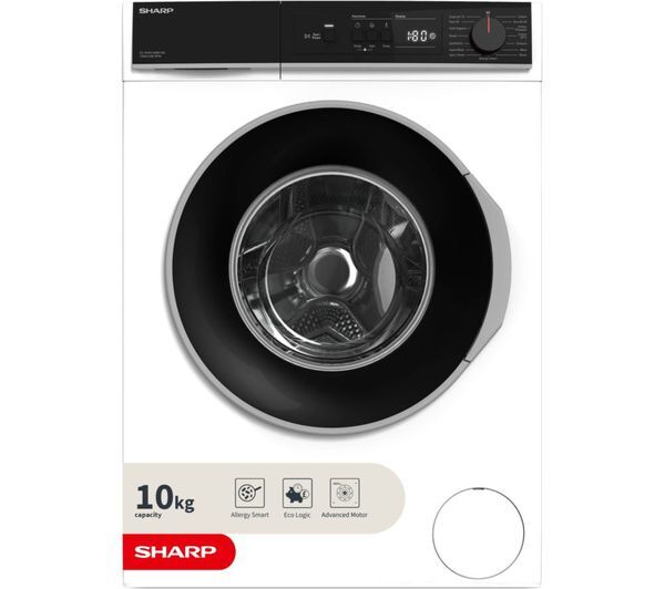  Sharp Es-nfa014bw1na-en 10 Kg 1400 Spin Washing Machine - White 