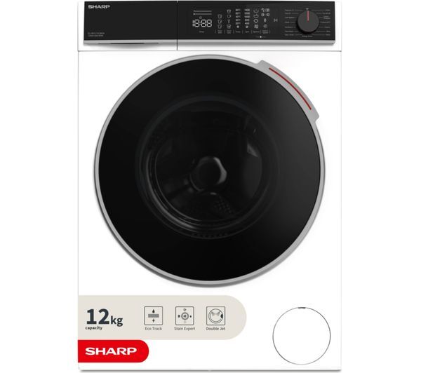  Sharp Es-nfl214cwda-en 12 Kg 1400 Spin Washing Machine - White 