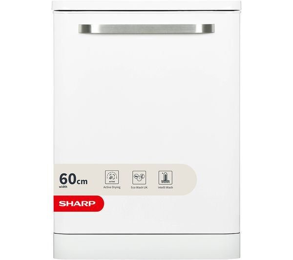  Sharp Qw-dx41f47ew Full-size Dishwasher - White 