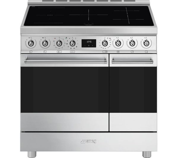  Smeg C92ipx2 90 Cm Electric Induction Pyrolytic Range Cooker - Stainless Steel 