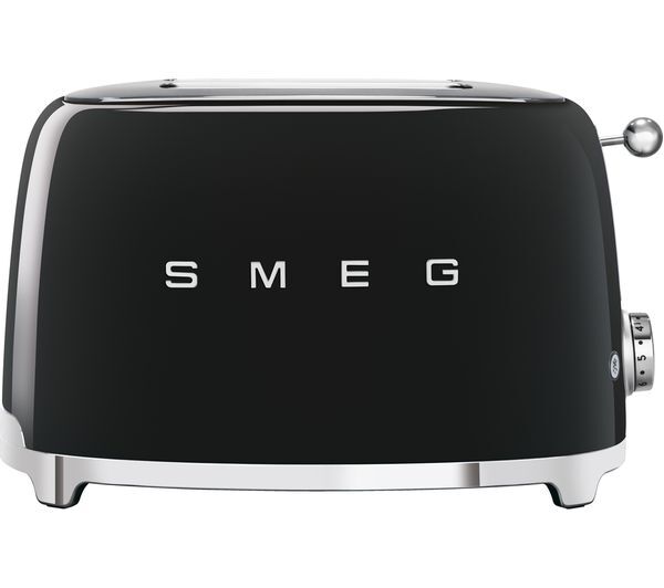  Smeg 50's Retro Tsf01bluk 2-slice Toaster - Black 