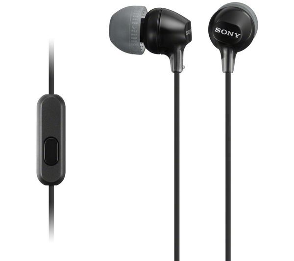  Sony Ex15apb Headphones - Black 