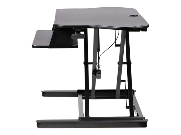  Startech Corner Sit Stand Desk Converter With Keyboard Tray, Large Surface 35 X 21, Height Adjustable Ergonomic Desktop/tabletop Standing Workstation, Supports Dual Monitors - Corner Stand Up Desk Converter (armstscornr) - Standing Desk Converter  