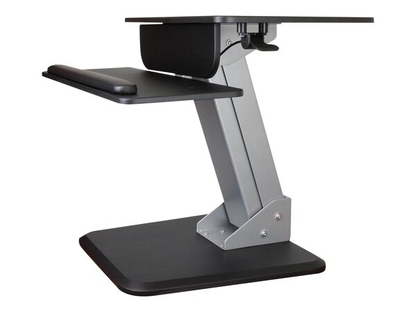  Startech Height Adjustable Standing Desk Converter - Sit Stand Desk With One-finger Adjustment - Ergonomic Desk (armsts) Mounting Kit - For Lcd Display / Keyboard / Mouse / Notebook - Black, Silver 
