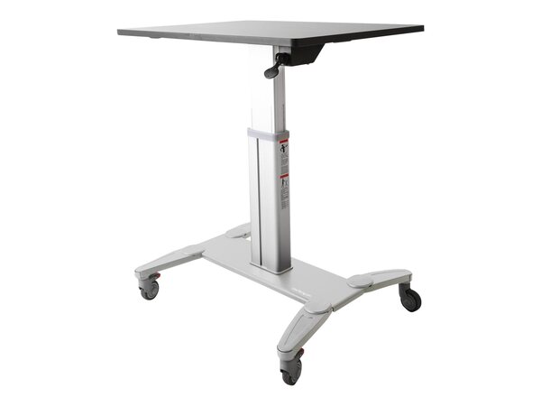  Startech Mobile Standing Desk, Portable Sit Stand Ergonomic Height Adjustable Cart On Wheels, Rolling Computer/laptop Workstation Table W/ Locking One-touch Lift For Teachers/student - Mobile Computer Table (stscart) Stand - For Notebook / Keyboard / Mous 