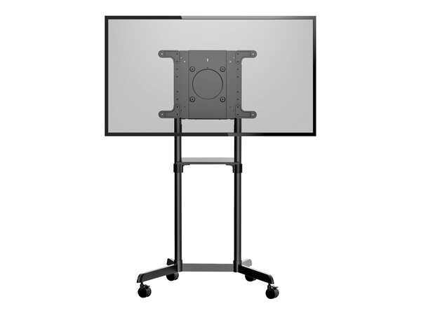  Startech Mobile Tv Cart, Portable Rolling Tv Stand For 37-70 Vesa Display (154lb/70kg), With Shelf & Storage Compartment, Rotate/tilt Display, Universal Tv Mount On Casters/wheels - Mobile Tv Stand W/ Casters (mbltvstndec) Cart - For Flat Panel 