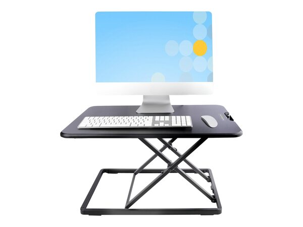  Startech Standing Desk Converter For Laptop, Supports Up To 8kg (17.6lb), Height Adjustable Laptop Riser W/ Slim Design, Table Top Sit Stand Desk Converter For Home Office - Rising Stand Up Desk Platform (laptop-sit-stand) - Standing Desk Converter - Rect 