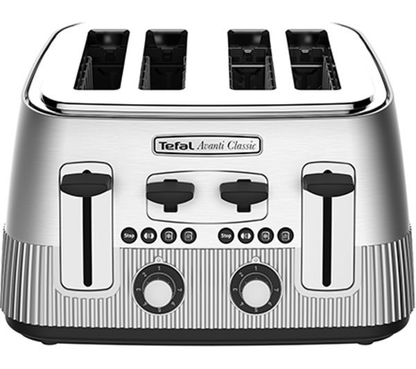  Tefal Avanti Classic Tt780e40 4-slice Toaster - Silver 