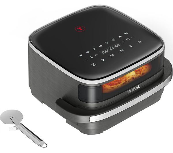  Tefal Easy Fry Fw402hg0 Air Fryer & Pizza Cutter - Black 