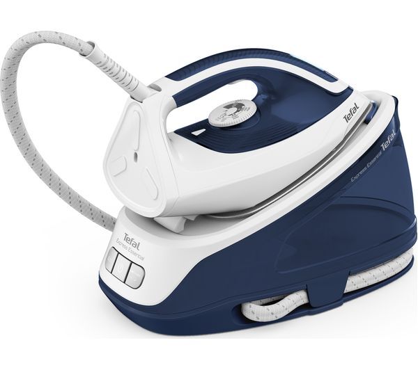  Tefal Express Essential Sv6116 Steam Generator Iron - White & Blue 