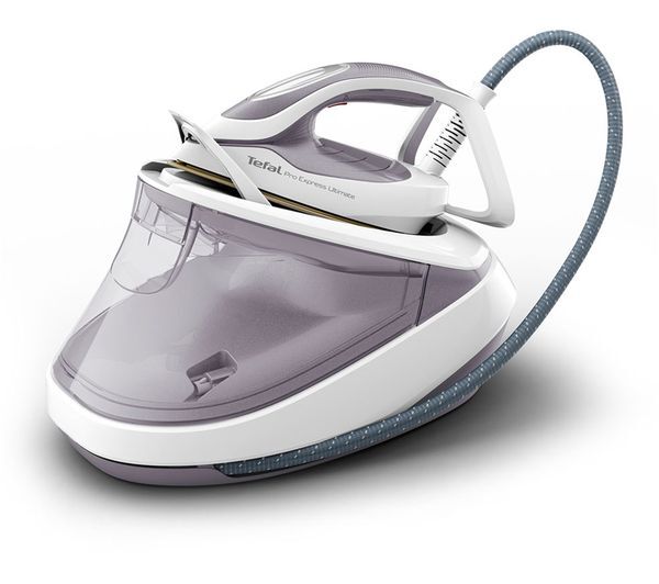  Tefal Pro Express Ultimate Ii Gv9713 Steam Generator Iron - White & Grey 
