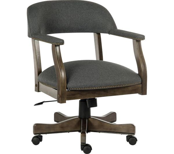  Teknik Captain Fabric Reclining Executive Chair - Grey 