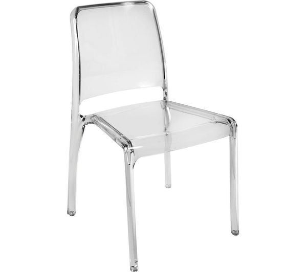  Teknik Clarity Polycarbonate Chair - Clear, Set Of 4 