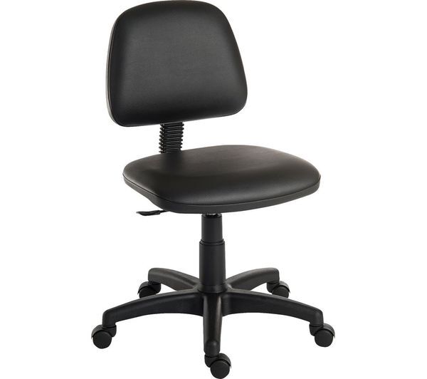  Teknik Ergo Blaster Polyurethane Tilting Operator Chair - Black 