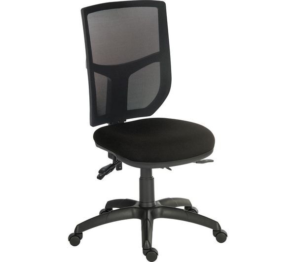  Teknik Ergo Comfort Mesh Tilting Operator Chair - Black 