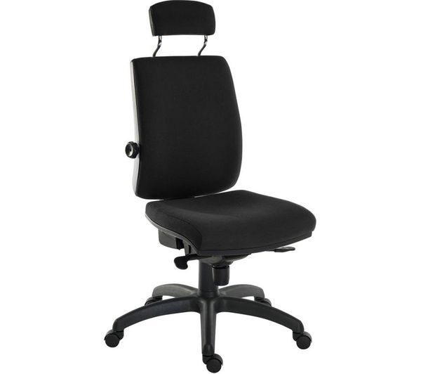  Teknik Ergo Plus Fabric Tilting Operator Chair - Black 