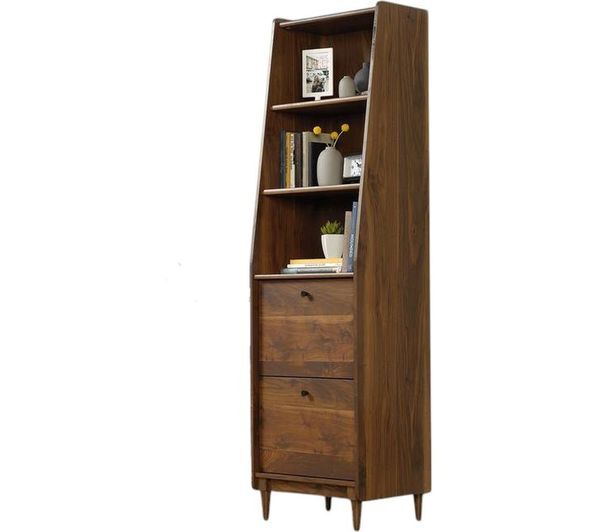  Teknik Hampstead Park Narrow 5420283 Bookcase - Grand Walnut 