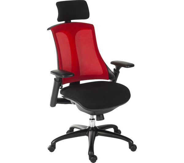  Teknik Rapport Mesh Executive Chair - Red & Black 