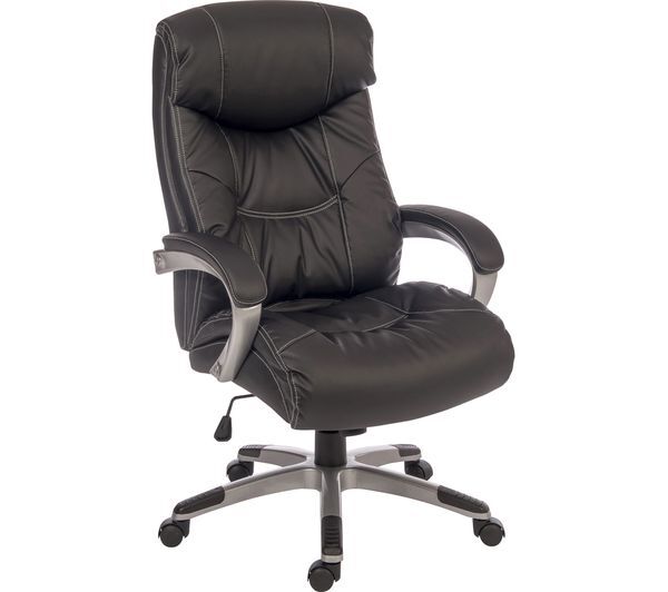  Teknik Siesta 6916 Leather Reclining Executive Chair - Black 