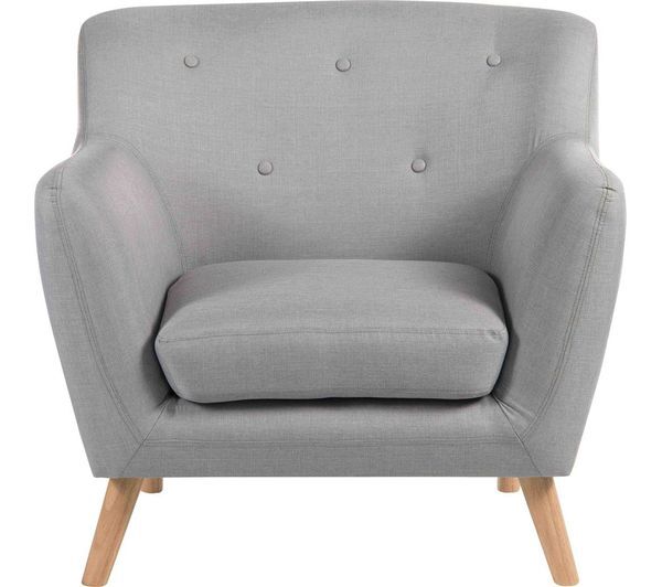 Teknik Skandi Fabric Reception Chair - Grey 