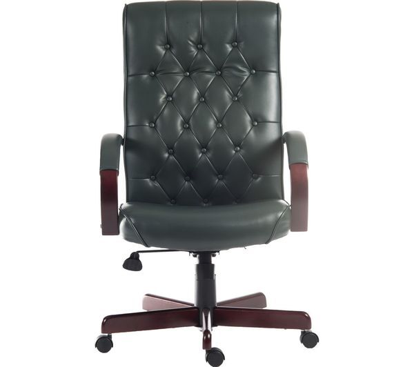  Teknik Warwick Bonded-leather Tilting Executive Chair - Green 