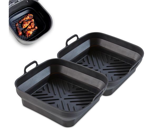  Tower Square Foldable Air Fryer Trays - Set Of 2 