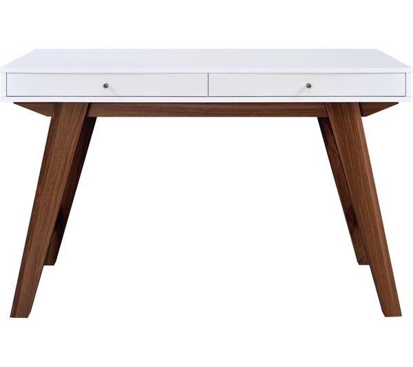  Ttap Florence Home Office Desk - White & Brown 