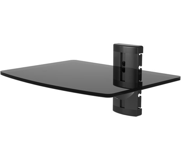  Ttap Ttd-1 Single Glass Wall Shelf - Black 