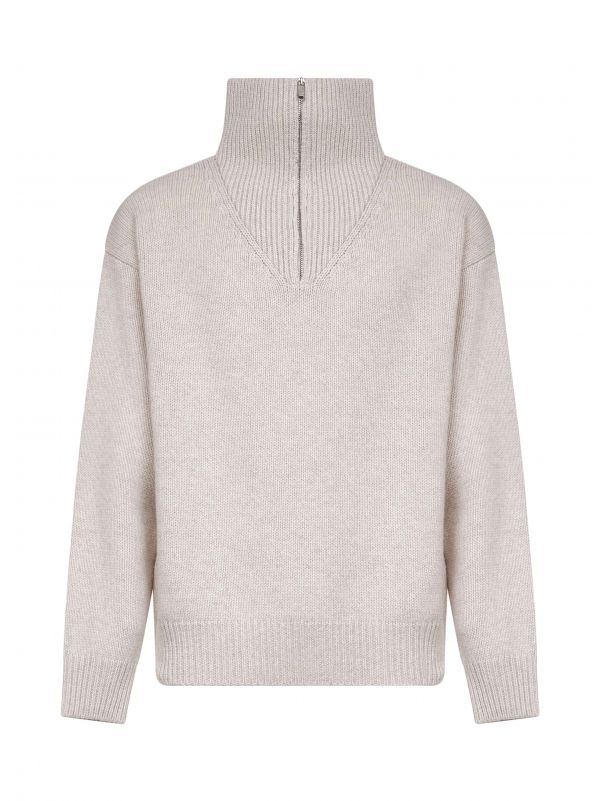  Autry Autry | Cream Wool Blend Half-zip Sweater | Man | M 