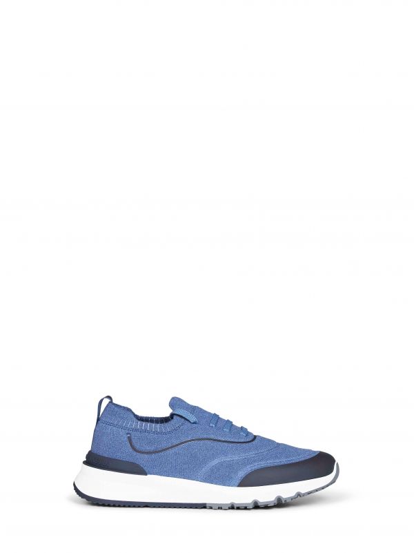  Brunello Cucinelli Brunello Cucinelli | Denim Techno Cotton Knit Runners |  | 41 