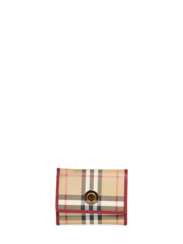  Burberry Burberry | Archive Beige Small Check Folding Wallet | Women | Pz 