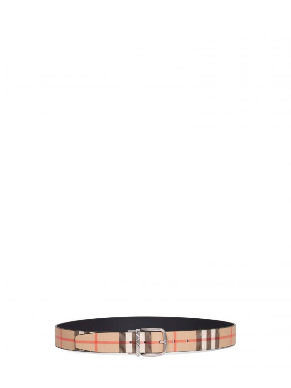  Burberry Burberry | Reversible Belt With Check Buckle | Man | 90 
