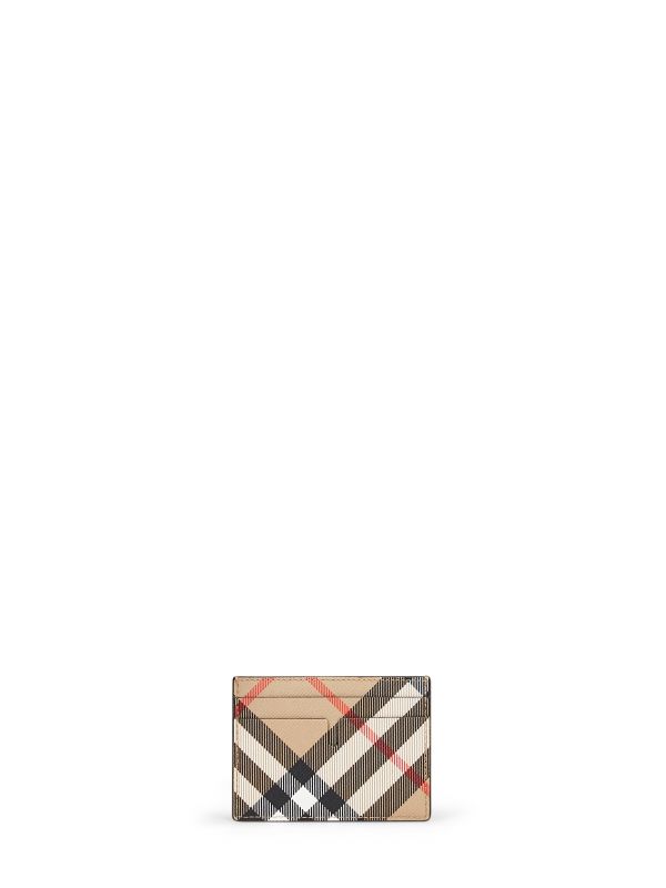  Burberry Burberry | Sand Beige Check Credit Card Holder | Man | Pz 
