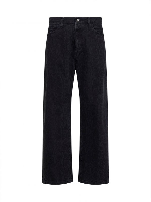  Carhartt Wip Carhartt Wip | Black Printed Denim Landon Jeans | Man | 28 