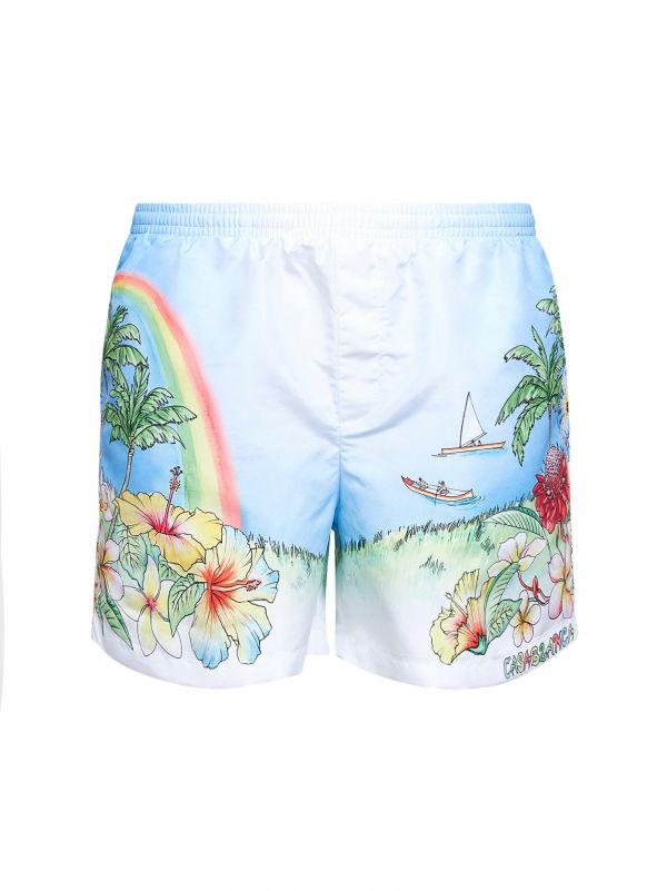  Casablanca Casablanca | Printed Technical Fabric Aloha Swim Shorts | Man | S 