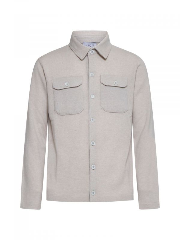  D 4.0 D 4.0 | Beige Cashmere Shirt Jacket | Man | 50 
