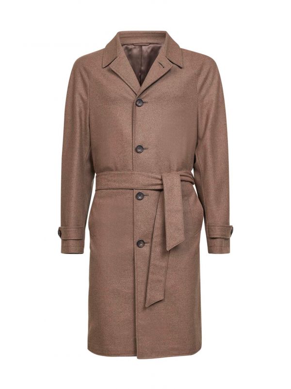  D 4.0 D 4.0 | Biscuit Wool Blend Belted Coat | Man | 52 