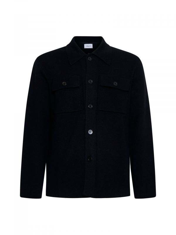  D 4.0 D 4.0 | Black Virgin Wool Knit Jacket | Man | 48 