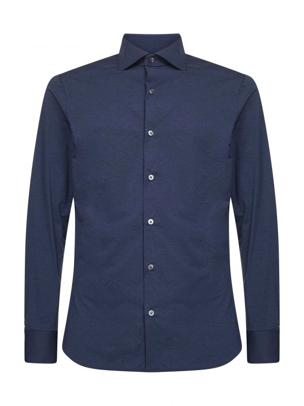  D 4.0 D 4.0 | Blue Stretch Jersey Shirt | Man | 39 