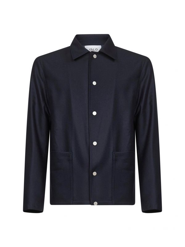  D 4.0 D 4.0 | Blue Virgin Wool Chore Jacket | Man | 50 