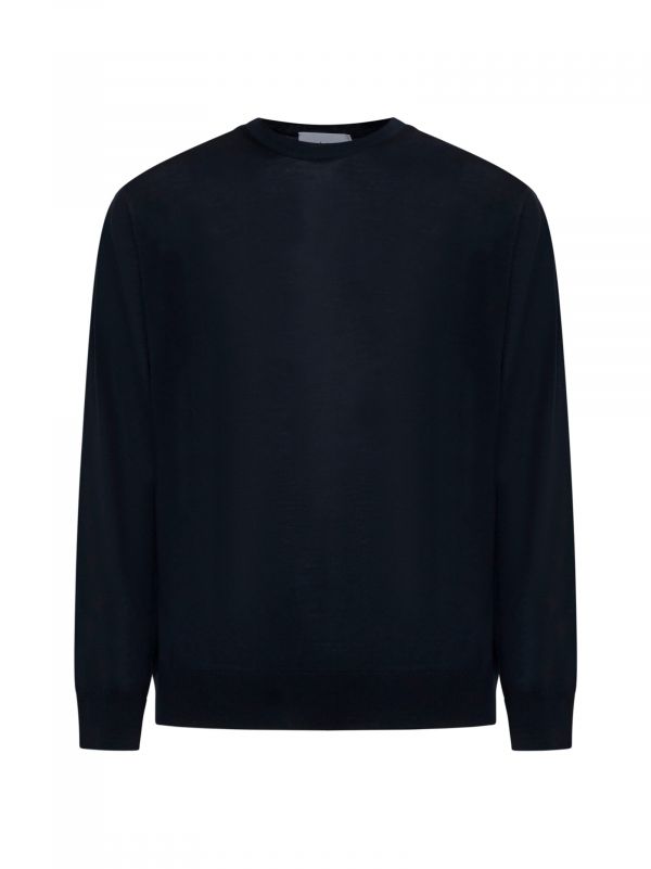  D 4.0 D 4.0 | Blue Virgin Wool Crewneck Sweater | Man | 44 