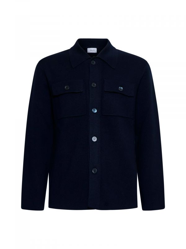  D 4.0 D 4.0 | Blue Virgin Wool Knit Jacket | Man | 48 
